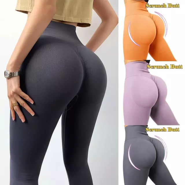 TIK Tok Leggings Women Butt Lifting Workout Tights Plus Size Sports High  Waist Yoga Pants Light Grey