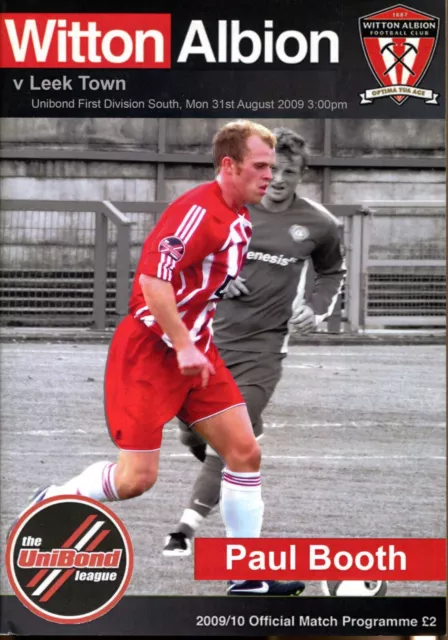 Witton Albion v Leek Town 31/08/09 Northern Premier Division 1 South