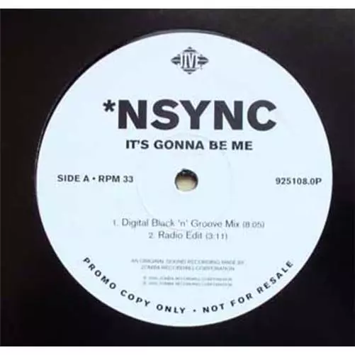 Nsync I'ts Gonna Be Me 12" 3 Mix Promo (Justin Timberlake) Uk