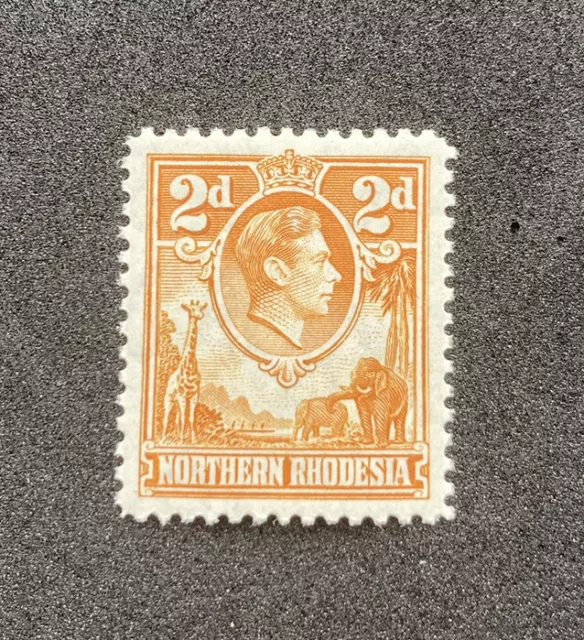 Northern Rhodesia stamp 1938 George VI Yellow-Brown MVLH