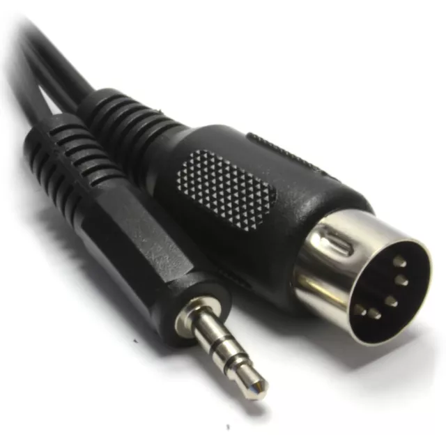 3m 5 Pin Din MIDI Plug To 3.5mm Jack Stereo Plug Audio Cable [007233]