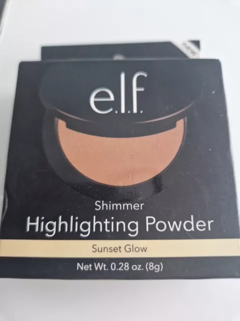 e.l.f. Shimmer Highlighting Powder Sunset Glow Highlighter 8g