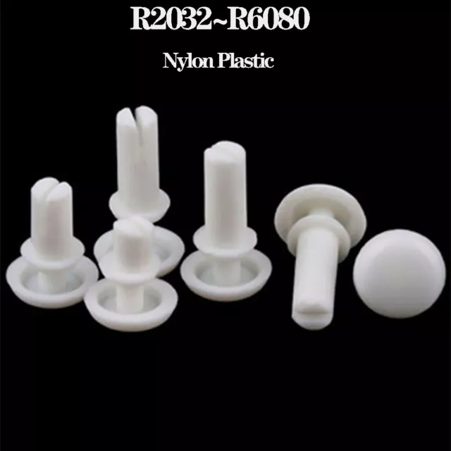 Plastic Nylon White Fastener Rivets Push Pin Clips For Substrates/ PC Board Etc