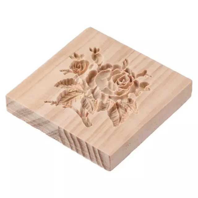 Wooden Mold Rose Cookie Mold Portable Household Wooden Moulds  Restaurant