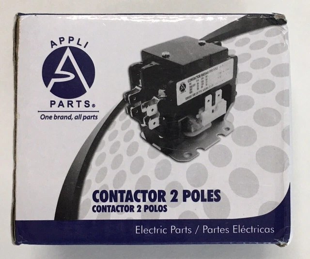 Appli Parts 2 Poles Contactor 30 Amp 24 Volts APAC-23024
