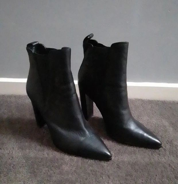 Womens black leather hotsell boots size 9