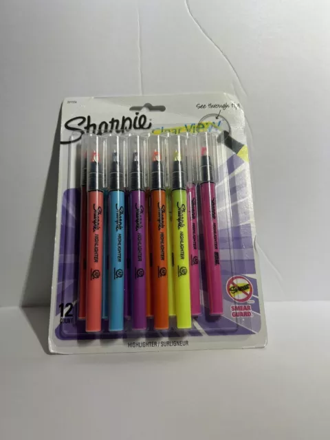 Sharpie Clear View Highlighters, Chisel Tip, Assorted Colors, 4 Count 