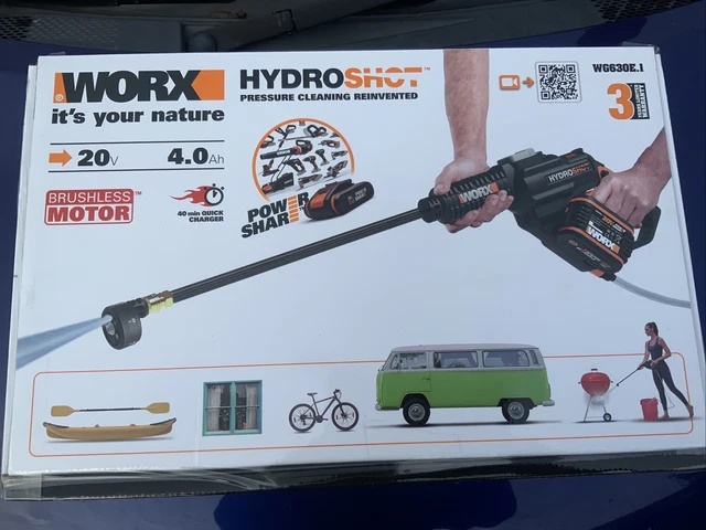 WORX WG630E.1 18V 20V MAX 4.0Ah Cordless Brushless Hydroshot Pressure Cleaner 200.00 PicClick UK