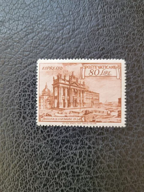 Vatican City #E12 MVLH, 1949 80 L Special Delivery, Scott Catalog Value $ 50.00