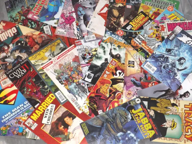 WHOLESALE COMIC BOOK LOT - 25 Mixed Comics Marvel DC Image Dark Horse Indy Bulk