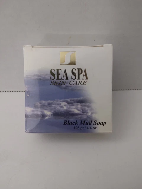 Sea Spa Skincare Dead Sea Isreal Black Mud Bar Soap 4.4 Oz New Sealed