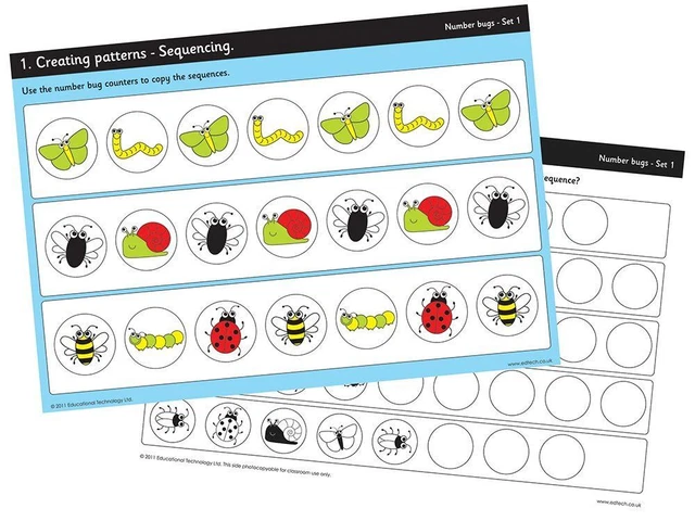 INSPIRATIONAL CLASSROOMS 3158460 Number Bug Counters Work Card Toy £10. ...