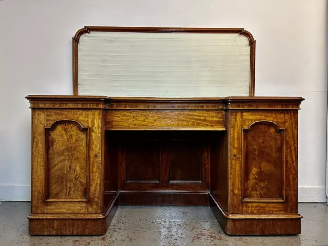 Antique Sideboard. Victorian Mahogany. Mirror Back Rare & Beautiful. C1880 2