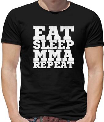EAT Sleep ripetere MMA Da Uomo T-SHIRT-MMA-KARATE - Fighting