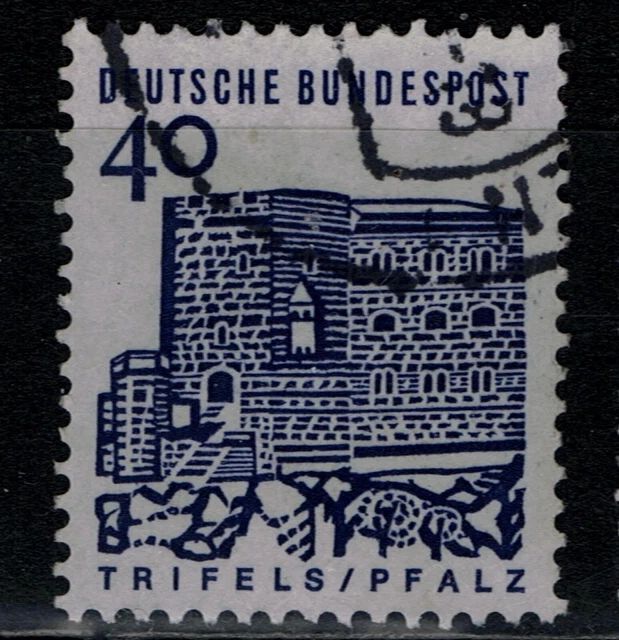 BRD kleine Bauwerke Mi.- Nr. 457 R gestempelt und mit rückseitiger Nummer 0570