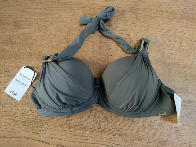 MAILLOT DE BAIN haut soutien gorge aubade vert kaki taille 95B EUR 40