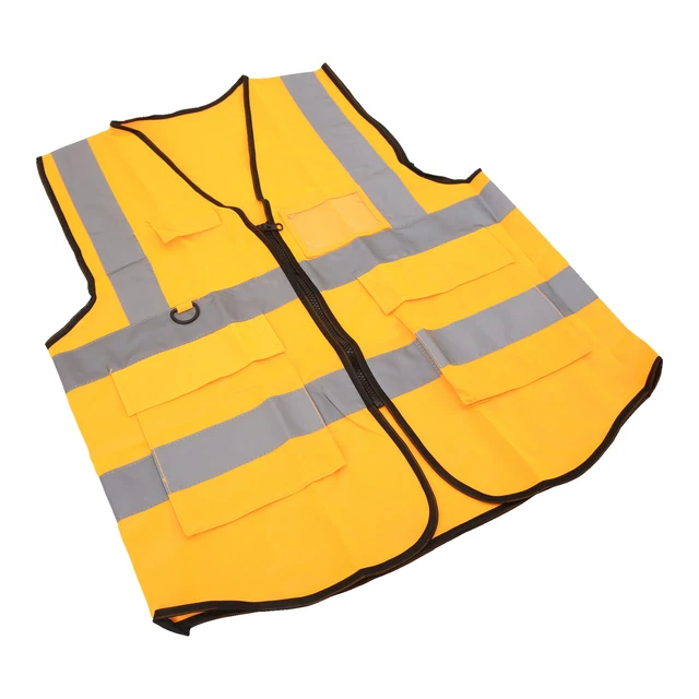 (Giallo) Gilet Riflettente Di Sicurezza Gilet Di Sicurezza Ad Alta