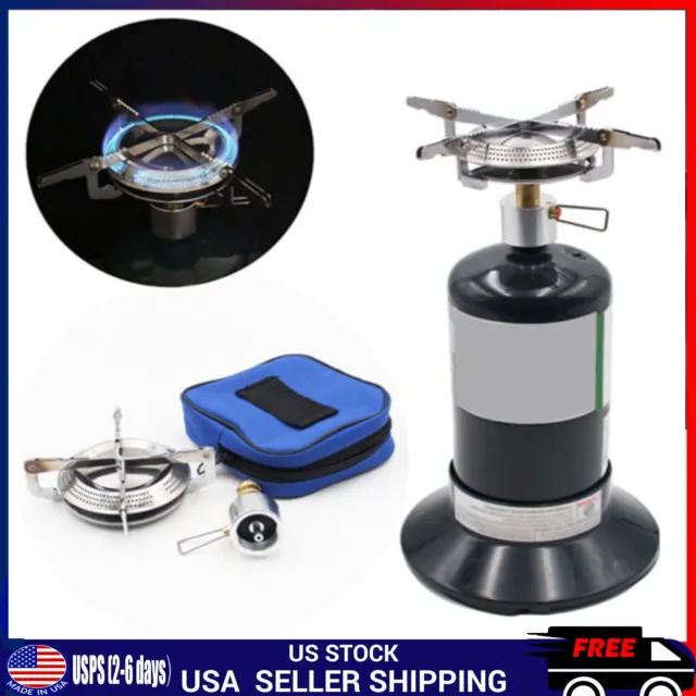 Portable Foldable Backpacking Gas Butane Propane Outdoor Camp Gas Stove Burner Z