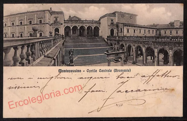 ag0709 - CARTOLINA D'EPOCA - Frosinone Provincia - Montecassino  1913