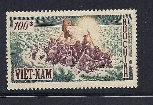 Vietnam 1955 100pi Alto Valore Scott 35 VF Nuovo senza Linguella