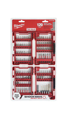 SHOCKWAVE Impact Duty Drill and Alloy Steel Screw Driver Bit Set (120-Piece)*NEW