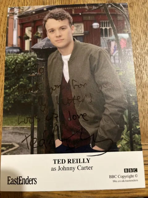 BBC EastEnders Johnny Carter Reilly Signed Cast Card Autograph