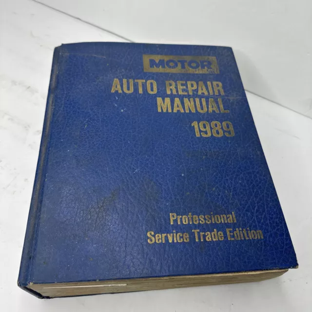 Motor Auto Repair Manual 1978 (Professional Service Trade Edition,  - 1983-1989