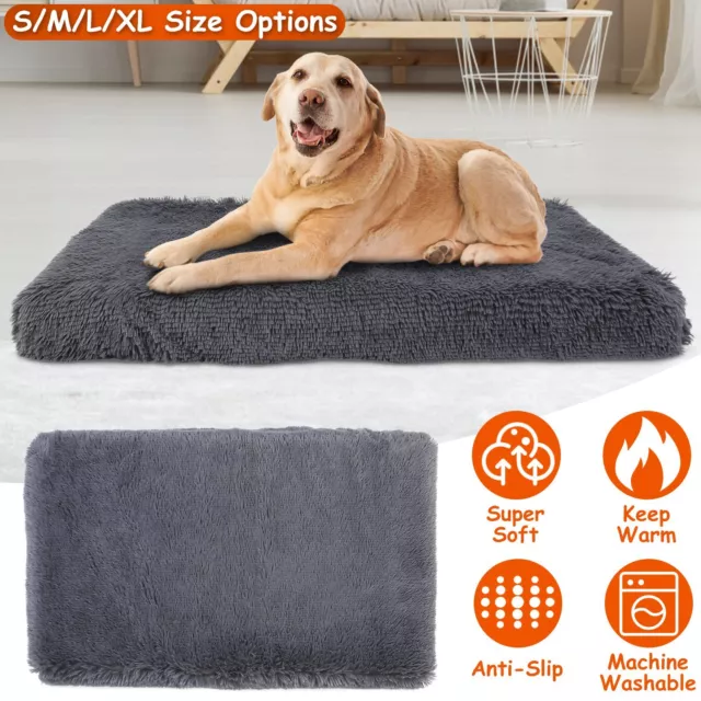 Fluffy Pet Cat Dog Bed Soft Plush Sleeping Mat Warm Cushion Pad Kennel Blanket