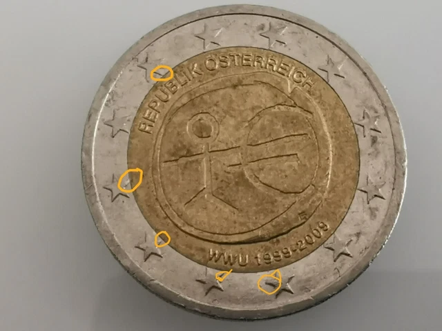 2 Euro Münze Wwu Fehlprägung Wert SELTENE 2 EURO münzen Strichmännchen WWU 1999-2009 Fehlprägung EUR 50