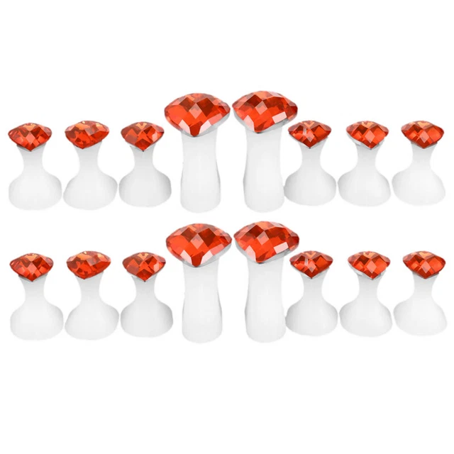 4X(16 StüCk/ SET Zehen Silikon Abscheider Nagel Kunst DIY Fuß Finger Teiler Pf8)