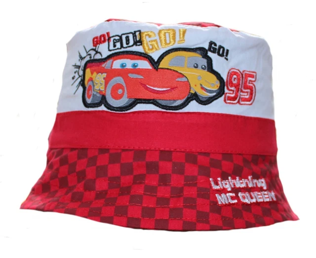 Cappello con secchio sole auto Disney bambino bambino Lightning McQueen