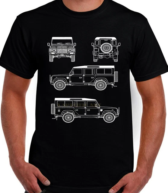 Maglietta Unisex Di Qualità Fan Land Rover Adventure Classic Defender Car Art Design