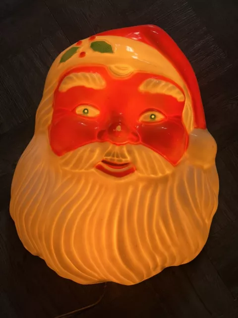 Vintage noma Illuminated Indoor and Outdoor Santa Claus original box works! 2