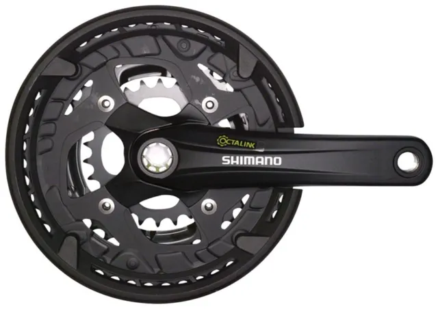 Shimano Alivio FC-T4010 Crankset - 175mm, 9-Speed, 48/36/26t, 104/64 BCD, Shiman