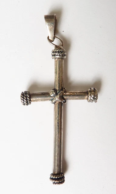 Pendentif Vintage Argent Massif – Bijou Ancien Rétro – Homme Ou Femme