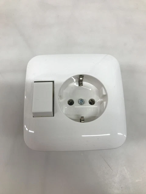 Busch-Jaeger 4310/6 EUJ-212 - Presa Schuko Con Interruttore, Bianco, Per Installazione A Incasso - 2