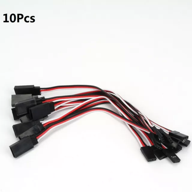 10pcs Male to Female Servo Extension Lead Wire Cable 3 Pin RC JR Cord 150mm Plug