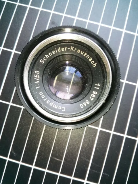 Schneider Kreuznach comparon lens 1:4/50 Germany 11987840 AS-IS NEEDS CLEANING