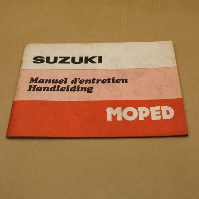 Manuel Technique D'entretien Et D'utilisation Suzuki Moped Ap Gt 50 1978 -