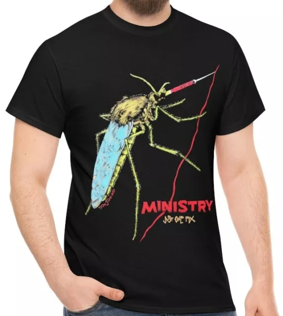 NEW Ministry American Industrial Unique Just One Fix Mosquito Premium T-Shirt