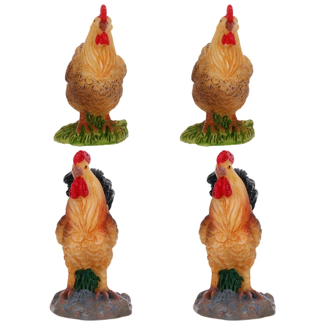 4 Pcs Arredo Cucina Per Simulazione Gallina Giocattoli Miniatura