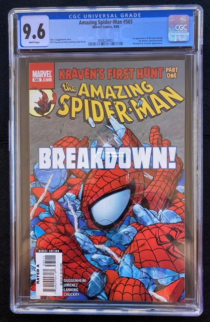 Amazing Spider-Man #565 CGC 9.6 NM+ 1st App New Kraven- Ana Kravinoff WP 2008