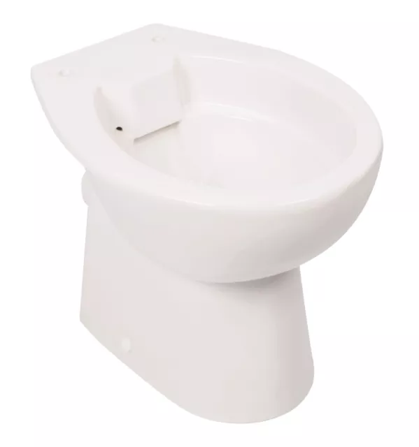 Spülrandloses WC Weiß Stand-WC Spülrandlos WC Tiefspüler Klo Stand-Toilette NEU