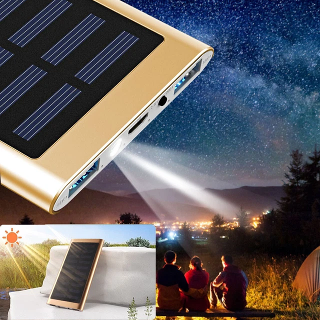 Solar Power Bank Charger Portable External Battery Huge Capacity For Cell Phone Solar Power Bank Charger Portable External Battery Huge Capacity For Cell Phone