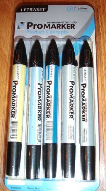 Product Concepts Letraset ProMarker Twin Tip 5 Pack (ASCC0044)