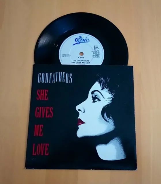 The Godfathers She Gives Me Love 1989 UK 7" Pic Sleeve VG+/Ex A1 B1 Alt Rock