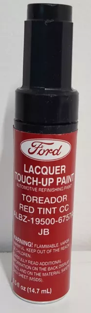 NOS OEM Ford Lacquer Touch Up Paint TOREADOR RED TINT CC ALBZ-19500-6757A  JB