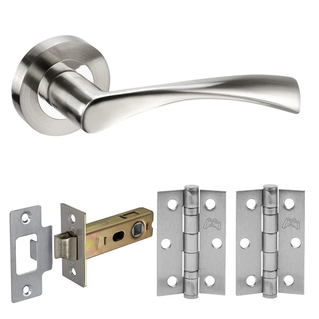 Chrome Door Handle Packs for Internal Door with Duo Chrome Finish