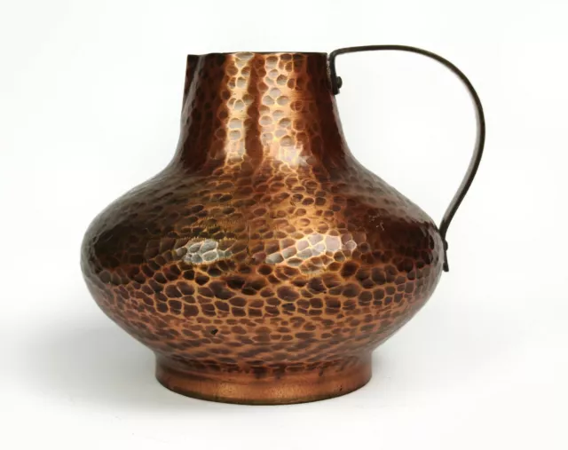 Wall Handarbeit - Vintage 1960s Hammered / Beaten Copper Pitcher Vase