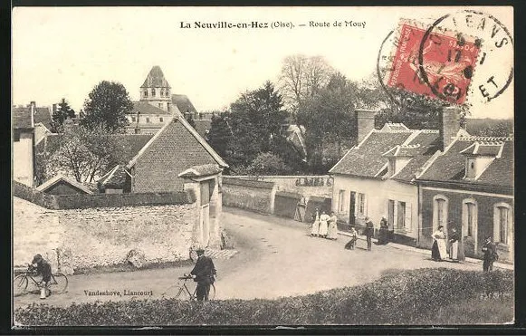 CPA La Neuville-en-Hez, Route de Mouy 1916
